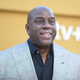 Magic Johnson arrives at the premiere of “They Call Me Magic” on Thursday, April 14, 2022, at The Village Regency Theatre in Los Angeles.